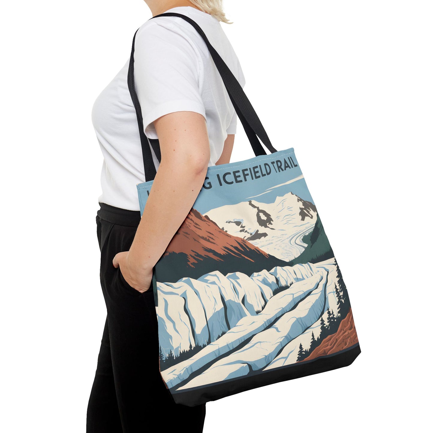 Harding Icefield Trail Tote Bag All Over Print Kenai National Park Hiking Gear