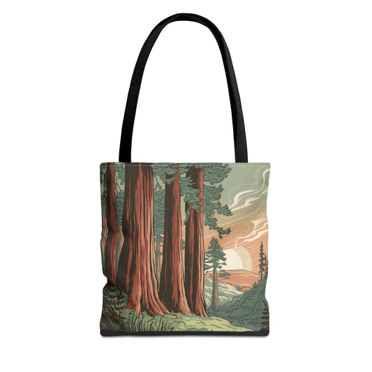 Redwood National Park All Over Print Tote Bag Eco Friendly Travel Accessory