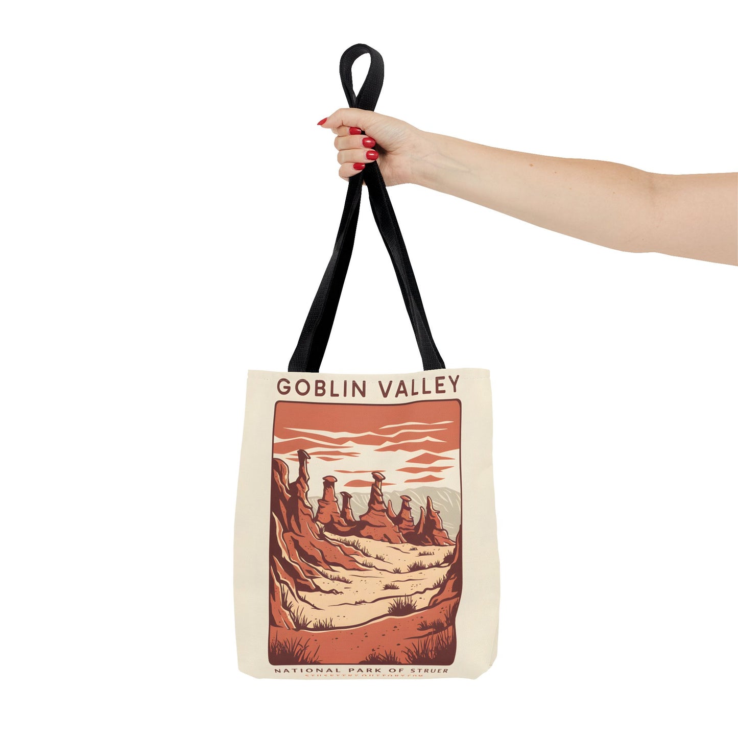 Goblin Valley All Over Print Tote Bag Unique Desert Landscape Design Apparel