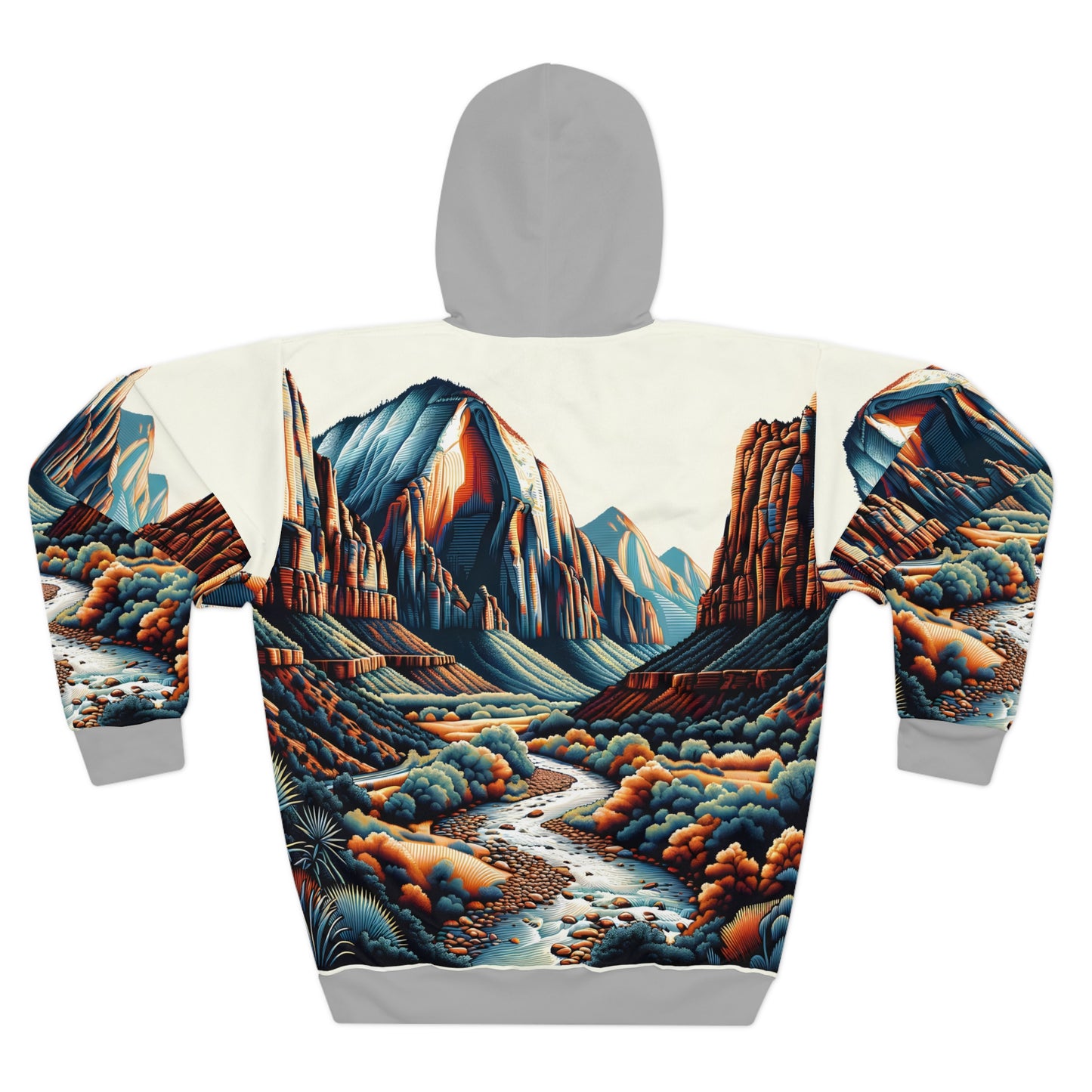 All-Over Print Hoodie Featuring Stunning Zion National Park Design
