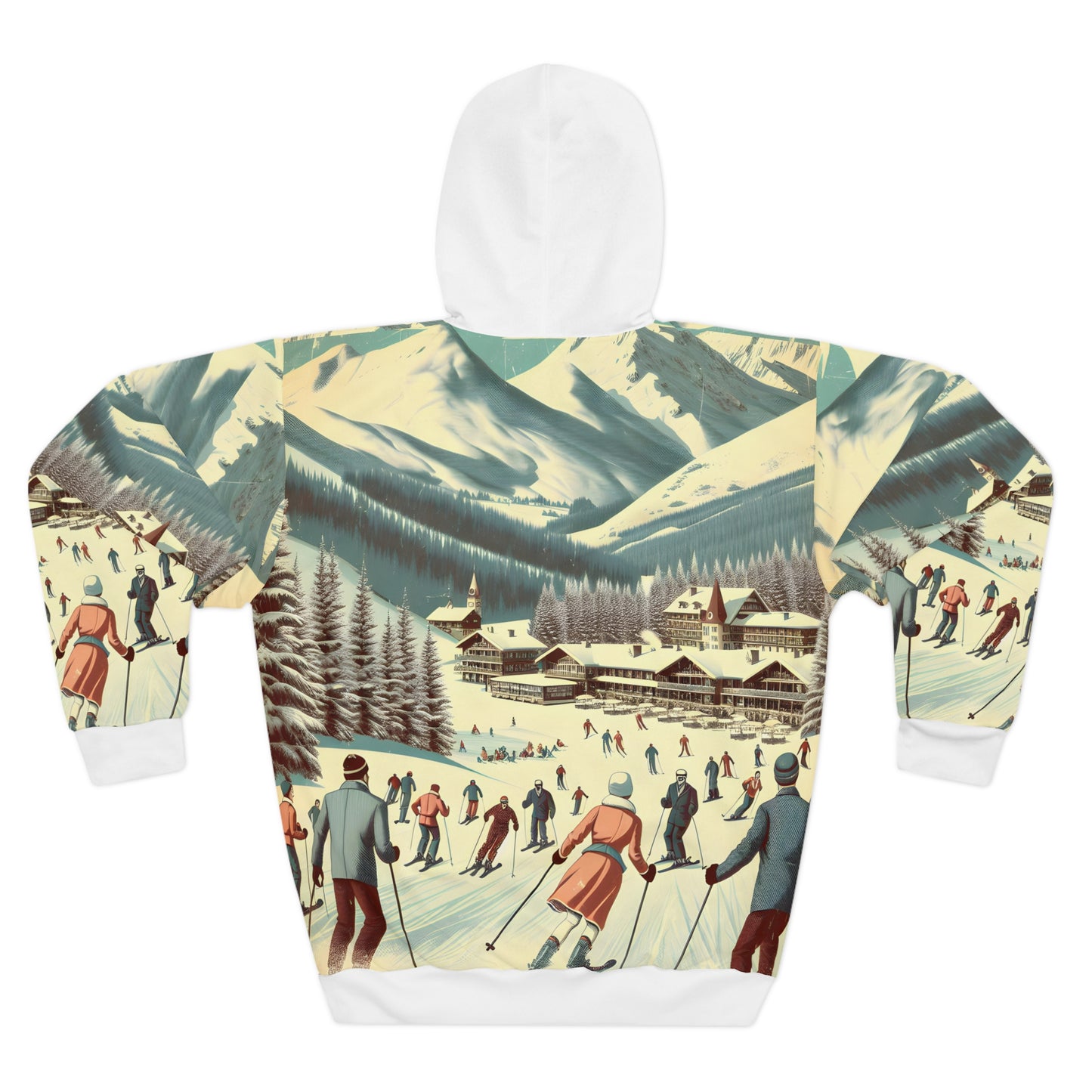 Steamboat Springs All Over Print Pullover Hoodie Ski Apparel Travel Outdoor Gear