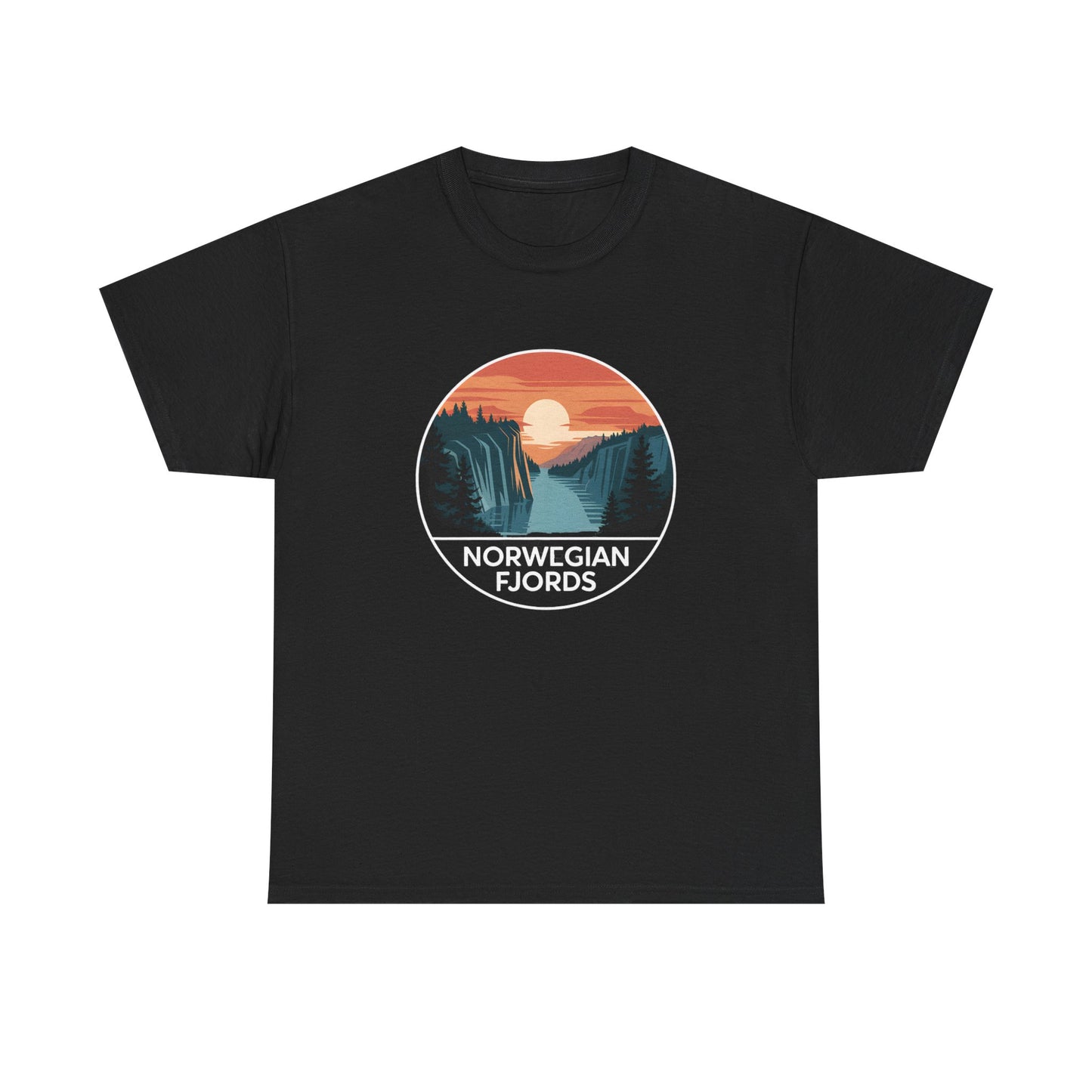 Norwegian Fjords Scenic Landscape T-Shirt Unisex Travel Apparel - T Shirt