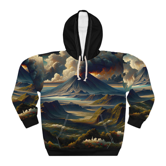 Mount St. Helens Hoodie All-Over Print Eruption Landscape Adventure Pullover