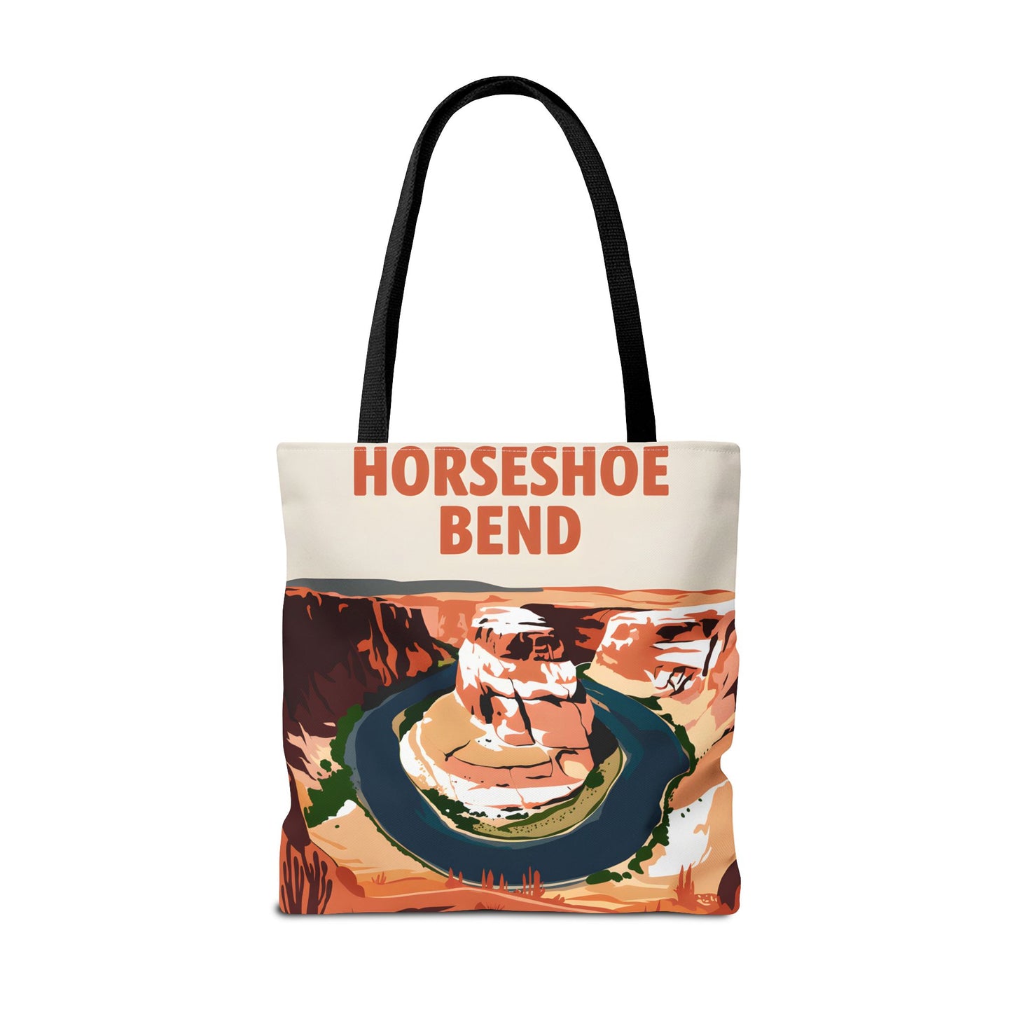 Horseshoe Bend All Over Print Tote Bag Nature Inspired Gift Shopping Apparel