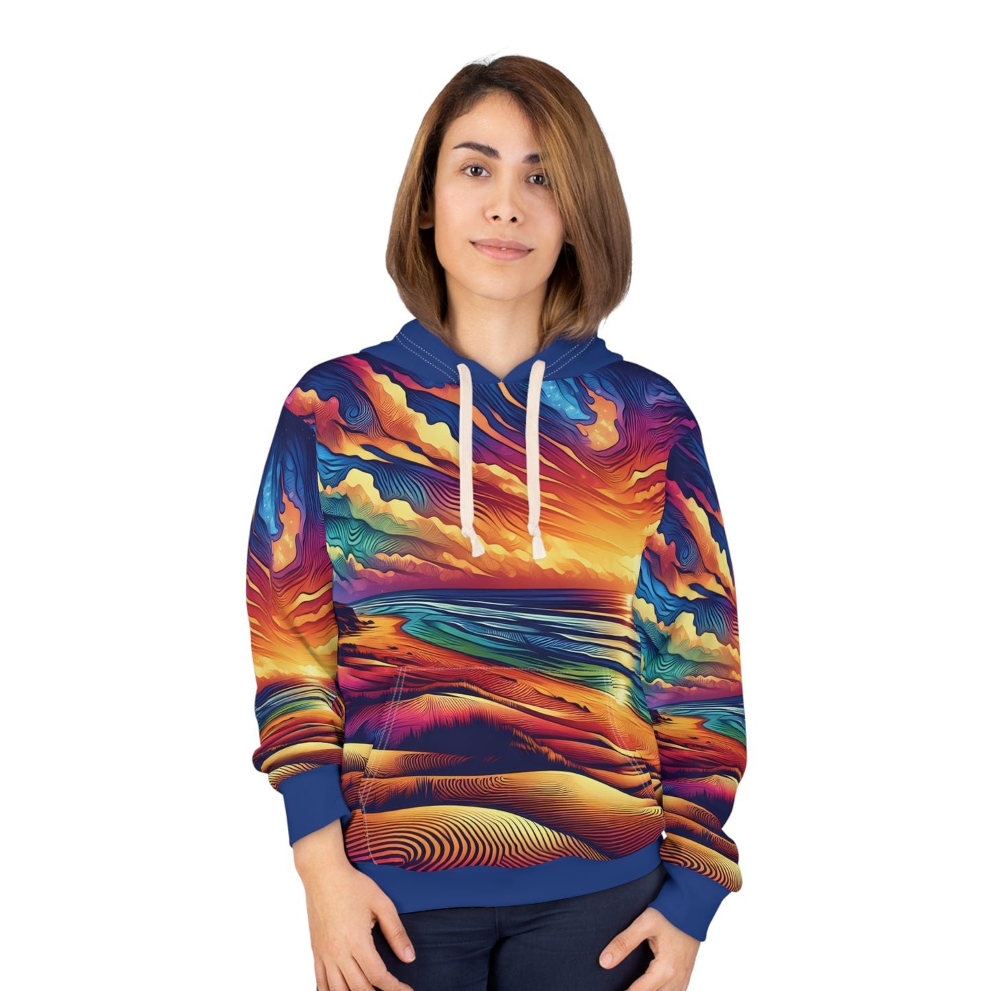 Cape May Sunset Hoodie All Over Print Travel Apparel for Outdoor Lovers Warm