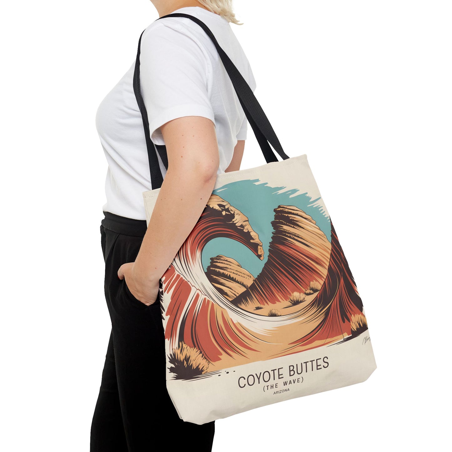 Coyote Buttes Arizona Tote Bag All Over Print Scenic Art Landscape Apparel