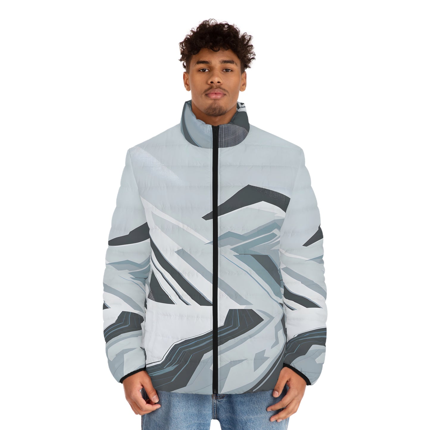 Puffer Jacket Outdoor Apparel Whiteout Lines Stylish Warm Weather Gear Winter