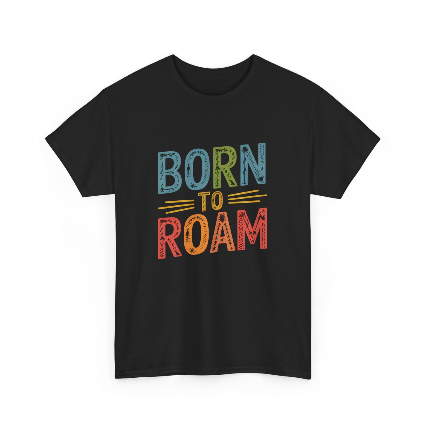 Born to Roam T-Shirt Adventure Travel Graphic Tee Unisex Hiking Outdoors Shirt