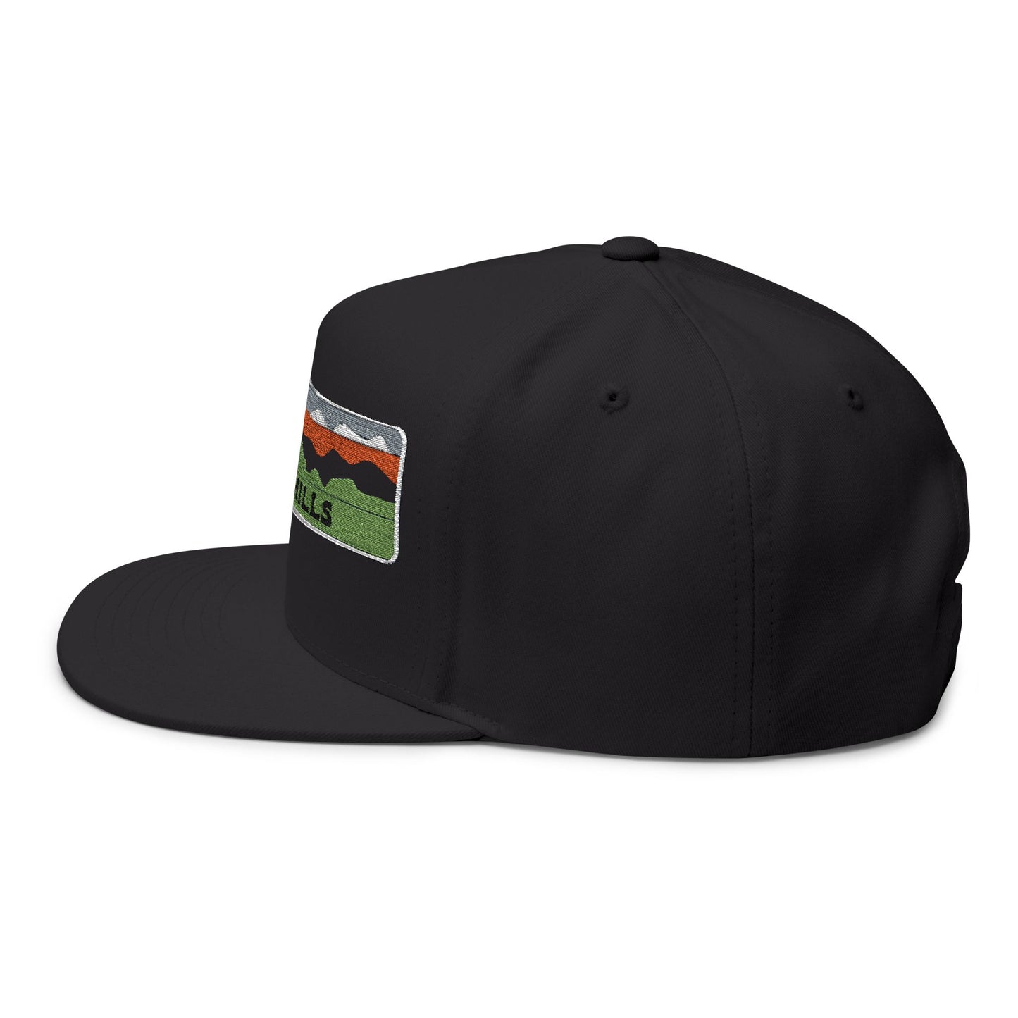 Black Hills Flat Bill Hat Outdoor Adventure Cap Adjustable Fit Unisex