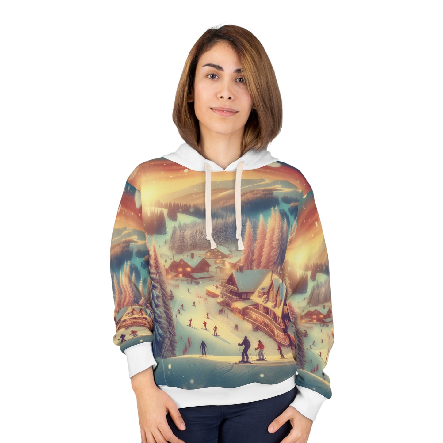 Big Sky Montana All Over Print Hoodie for Outdoor Adventures Travel Apparel