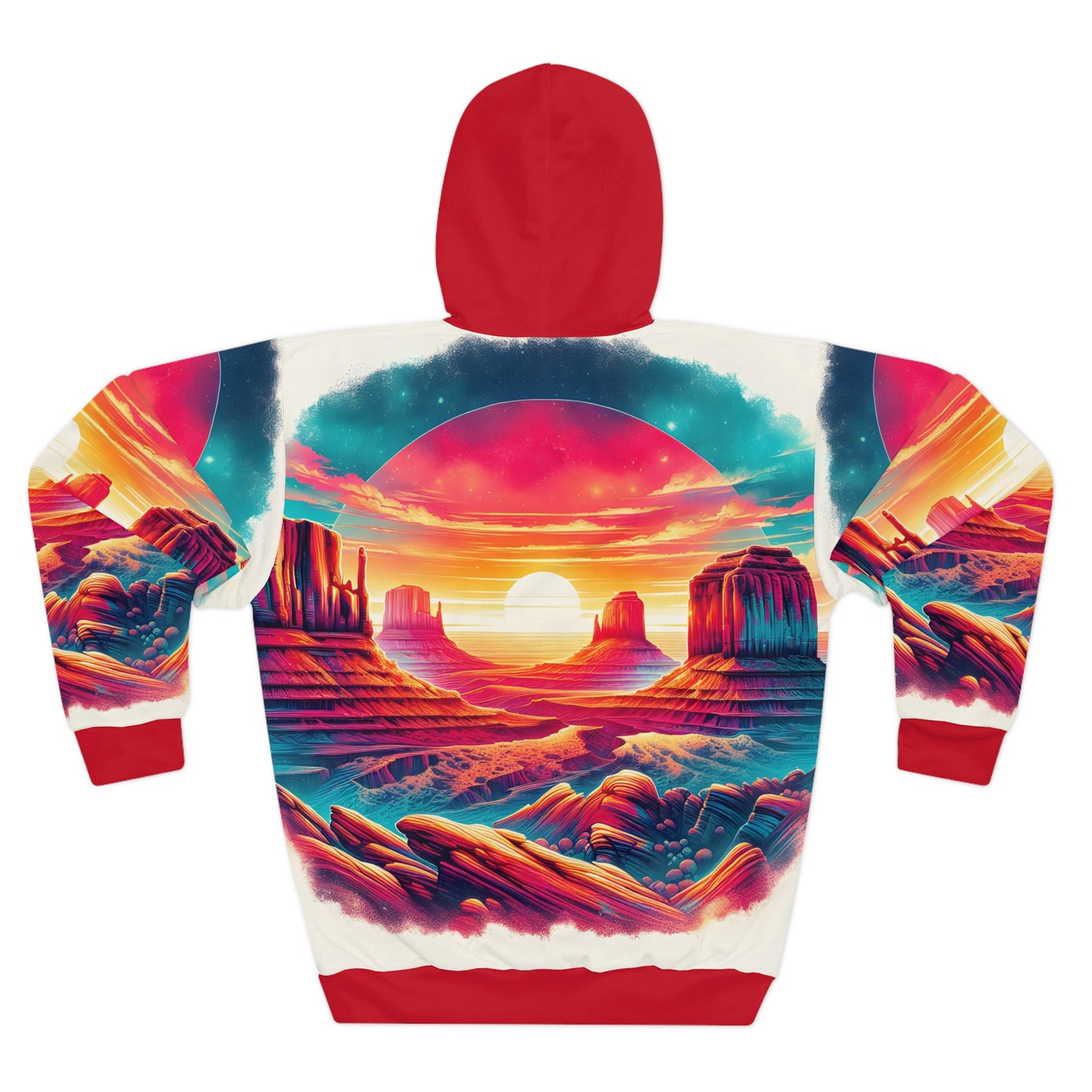 Canyonlands Inspired All Over Print Hoodie Art Scenic Outdoor Adventure Casual