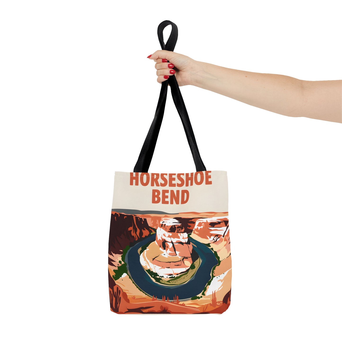 Horseshoe Bend All Over Print Tote Bag Nature Inspired Gift Shopping Apparel