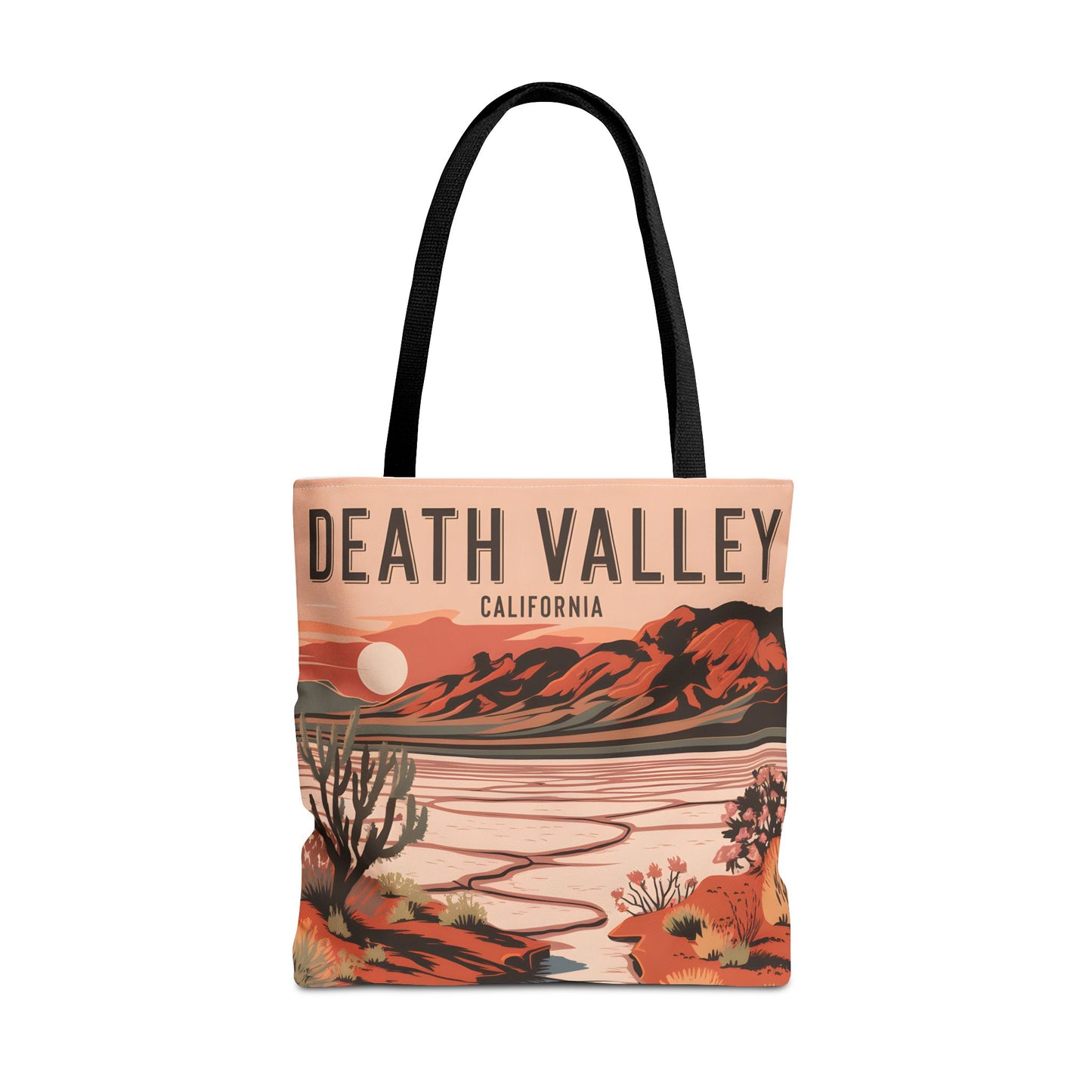 Death Valley California Tote Bag All Over Print Desert Art Landscape Souvenir