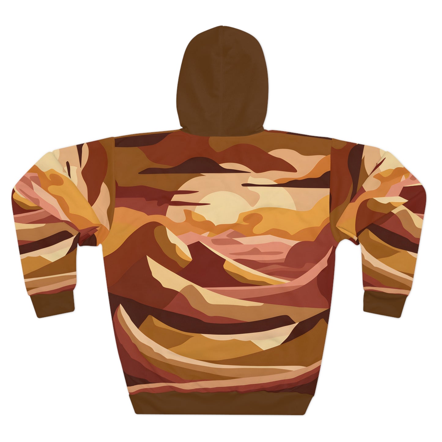 Desert Sunset All Over Print Hoodie Warm Cozy Travel Outdoor Apparel Unisex