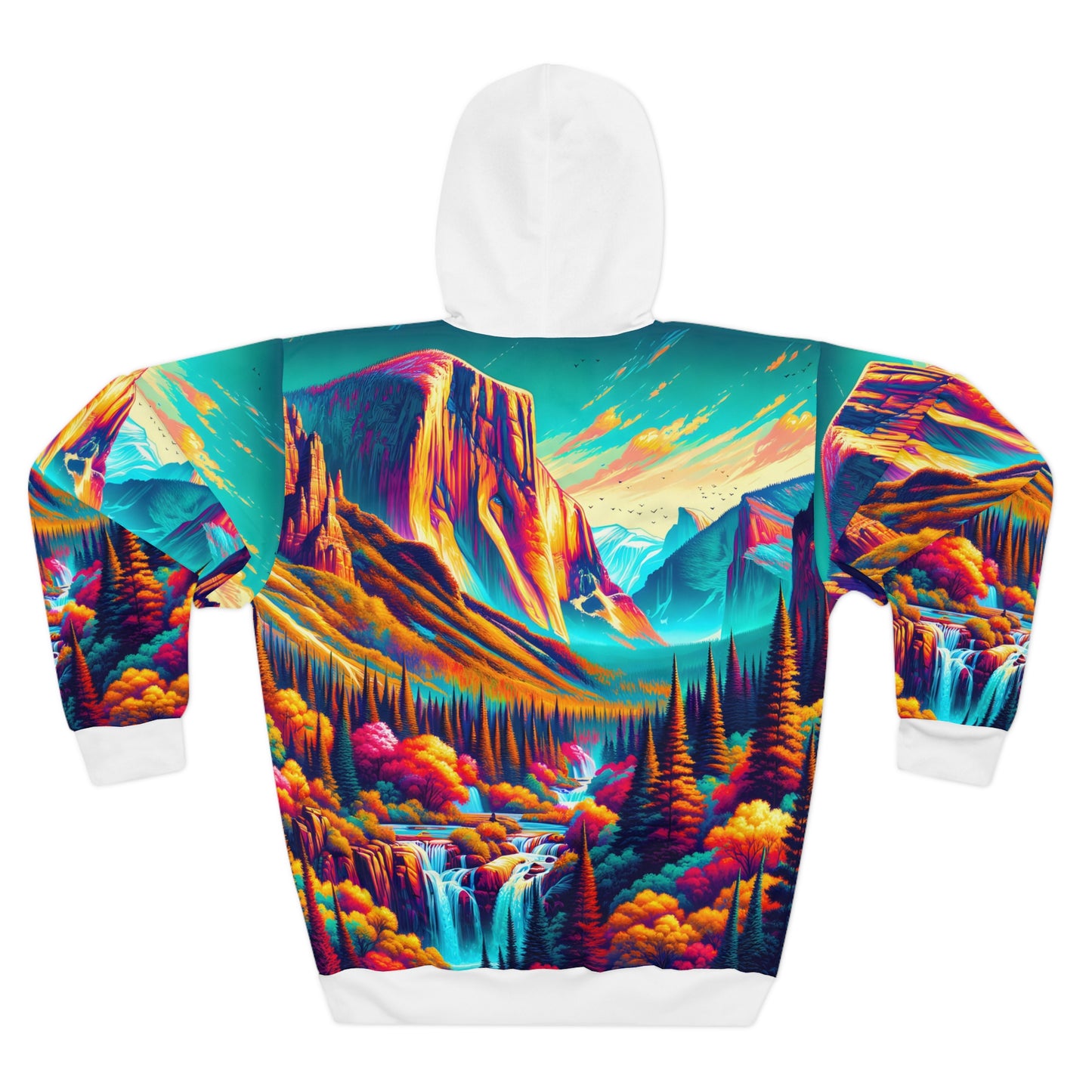 Vibrant Yosemite National Park All-Over Print Hoodie for Outdoor Lovers
