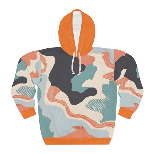 Coral Basin Hoodie All Over Print Unisex Pullover Outdoor Adventure Streetwear