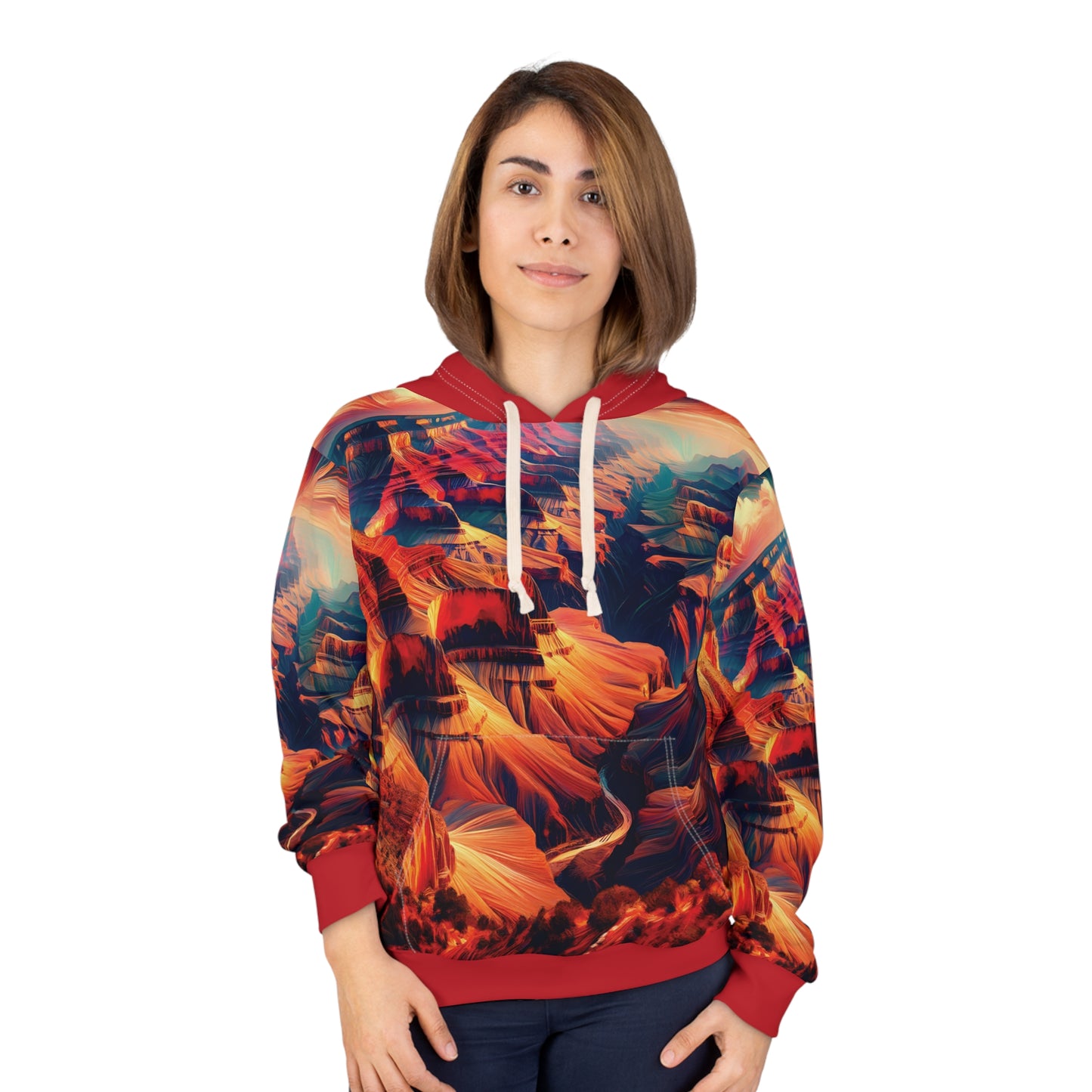 Grand Canyon Hoodie All Over Print Pullover Desert Sunset Nature Graphic Art