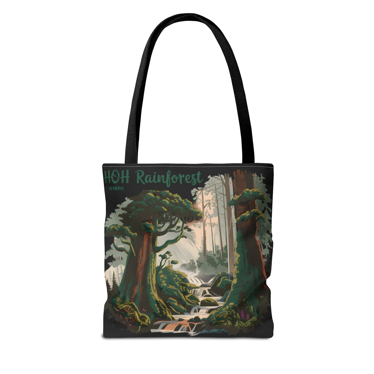 Hoh Rainforest Trail Tote Bag All Over Print Olympic National Park Nature Gift