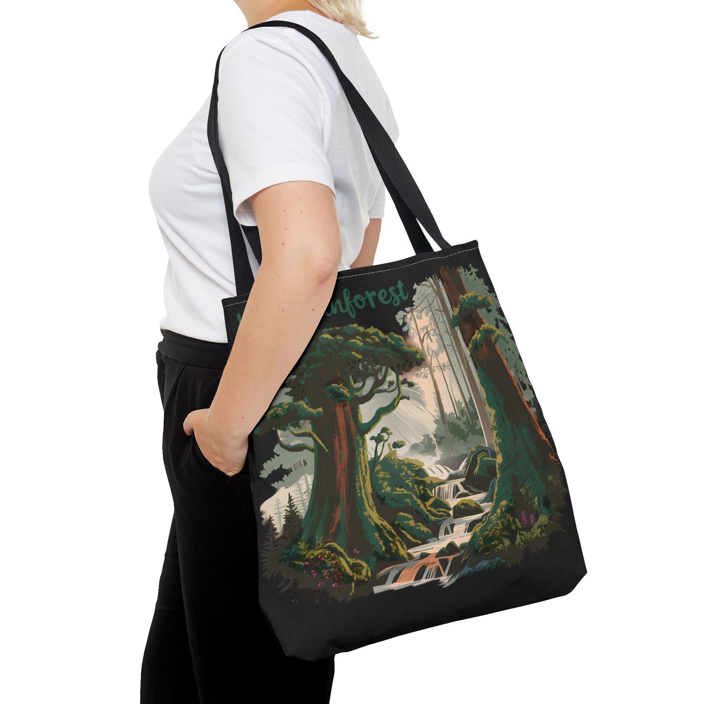 Hoh Rainforest Trail Tote Bag All Over Print Olympic National Park Nature Gift