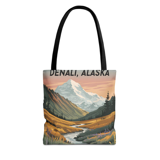 Denali Alaska All Over Print Tote Bag Landscape Nature Gift Travel Accessory