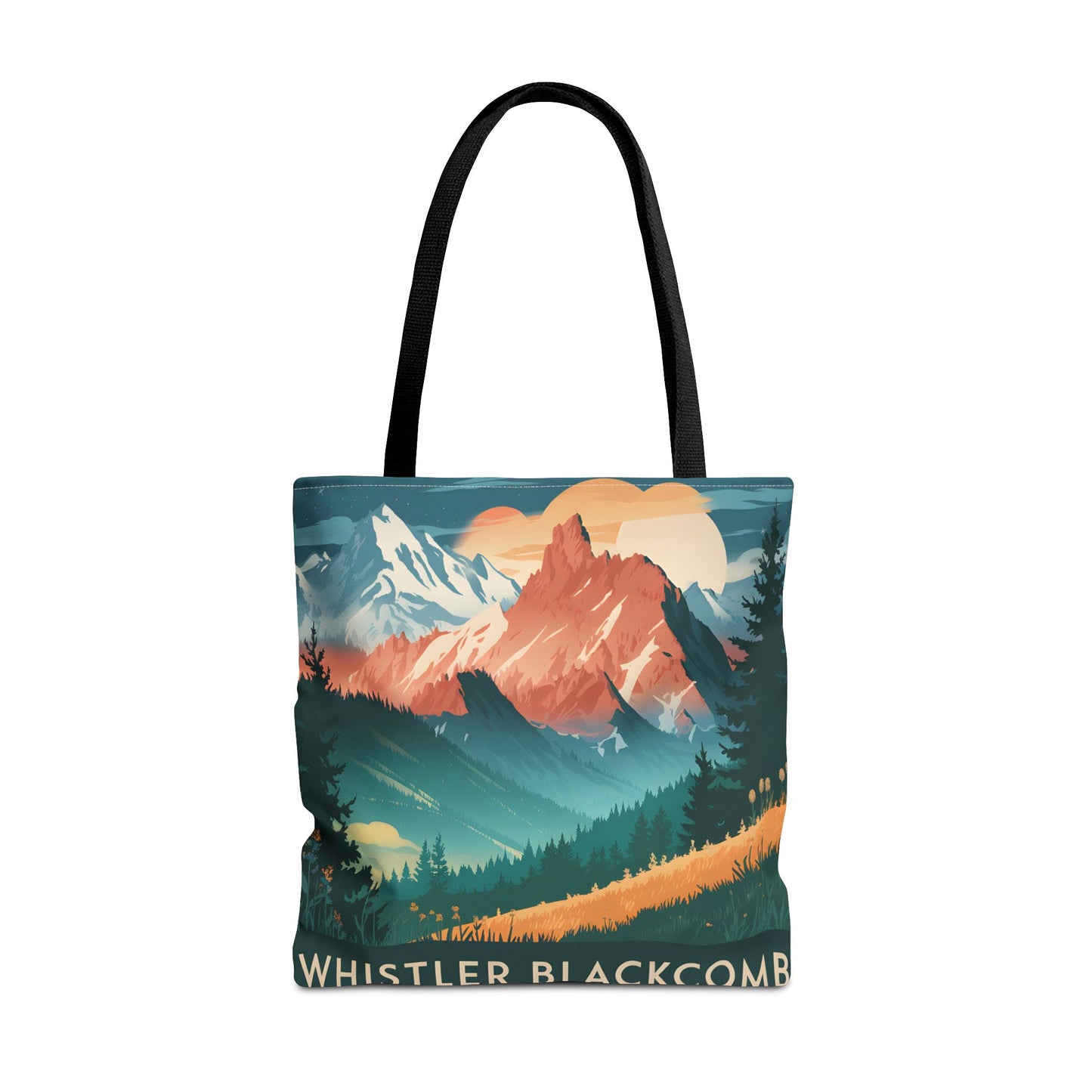 Whistler Blackcomb All Over Print Tote Bag Mountain Landscape Nature Design