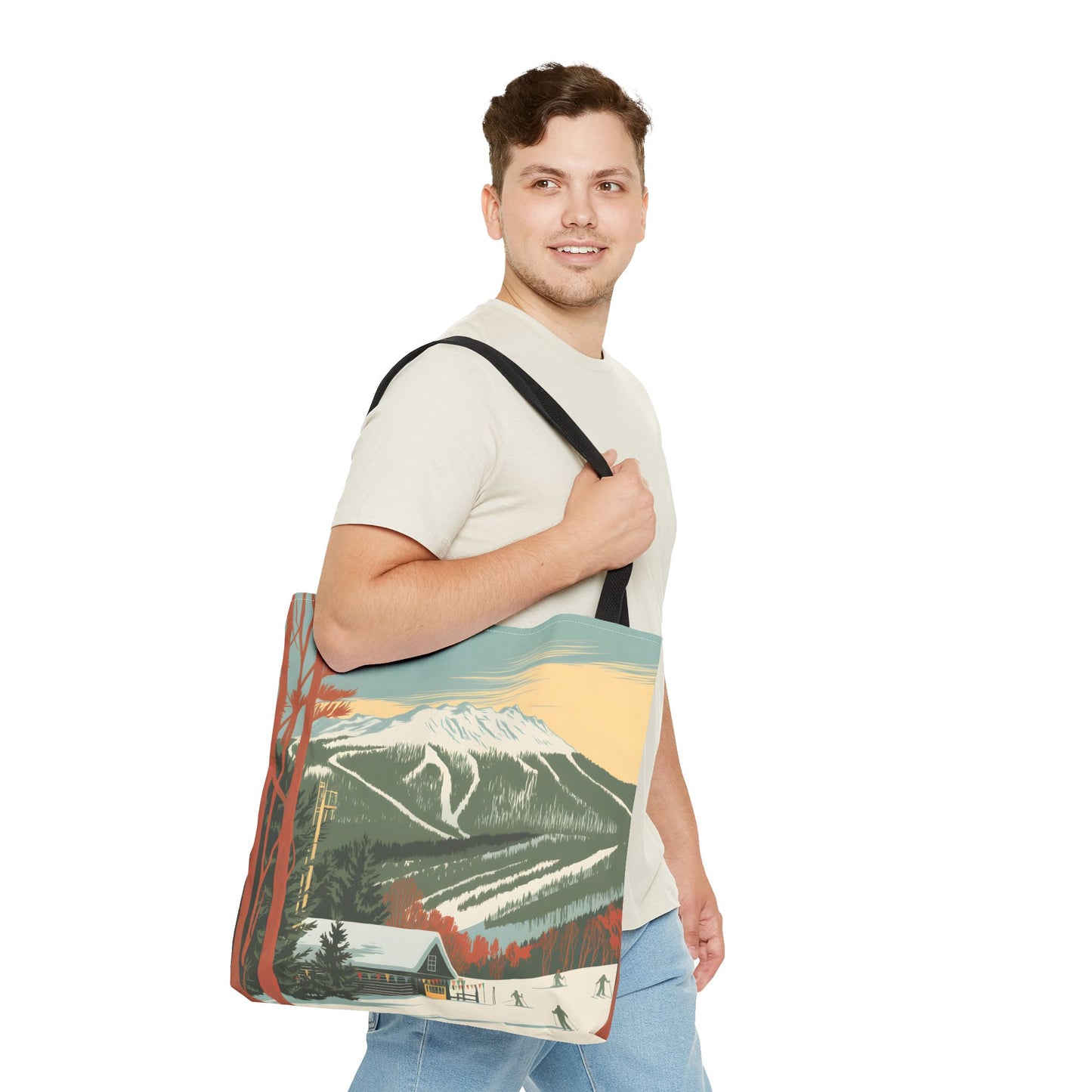 Okemo Vermont Tote Bag Winter Ski Resort All Over Print Eco Friendly Style