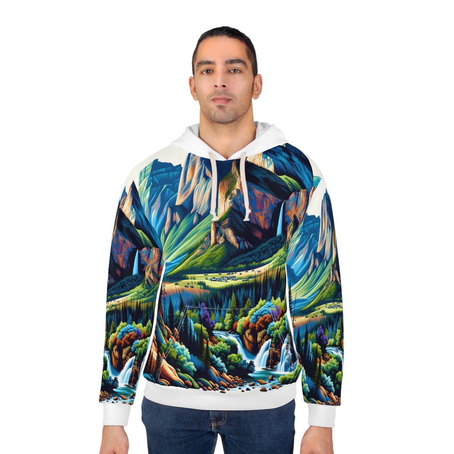 Yosemite National Park All Over Print Hoodie for Nature Lovers and Adventurers