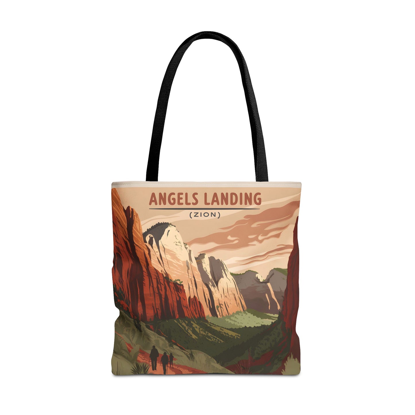 Angels Landing Zion National Park All Over Print Tote Bag Hiking Gift Apparel