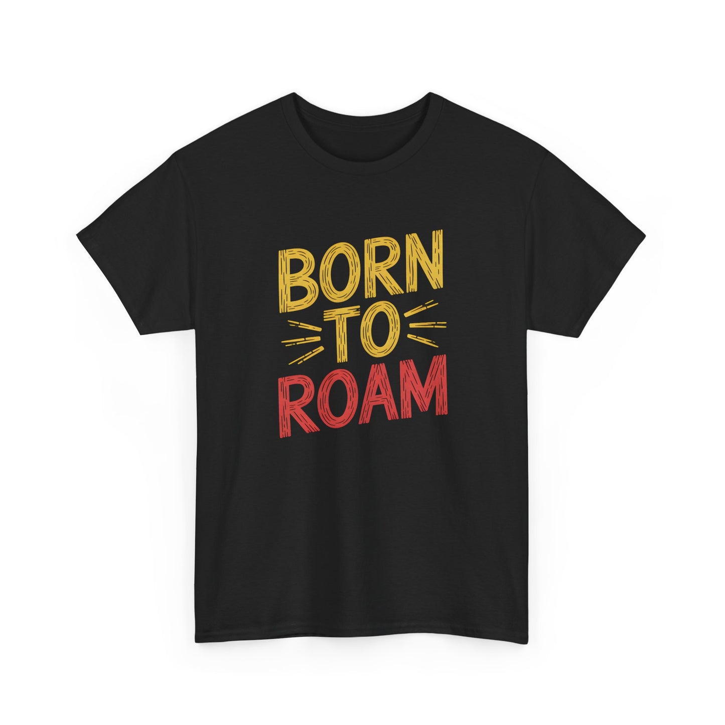 Born to Roam Adventure Travel Outdoor T-Shirt Casual Graphic Short Sleeve Tee