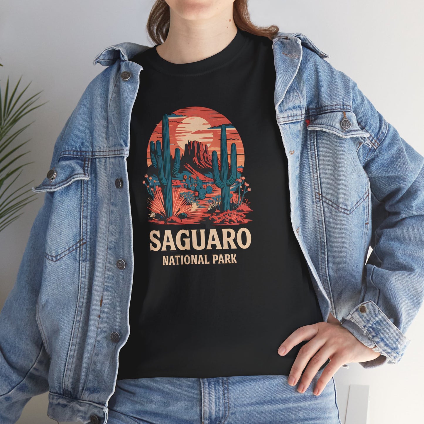 Vintage Saguaro National Park Arizona T-Shirt, Cactus Desert Apparel Tee, Unisex