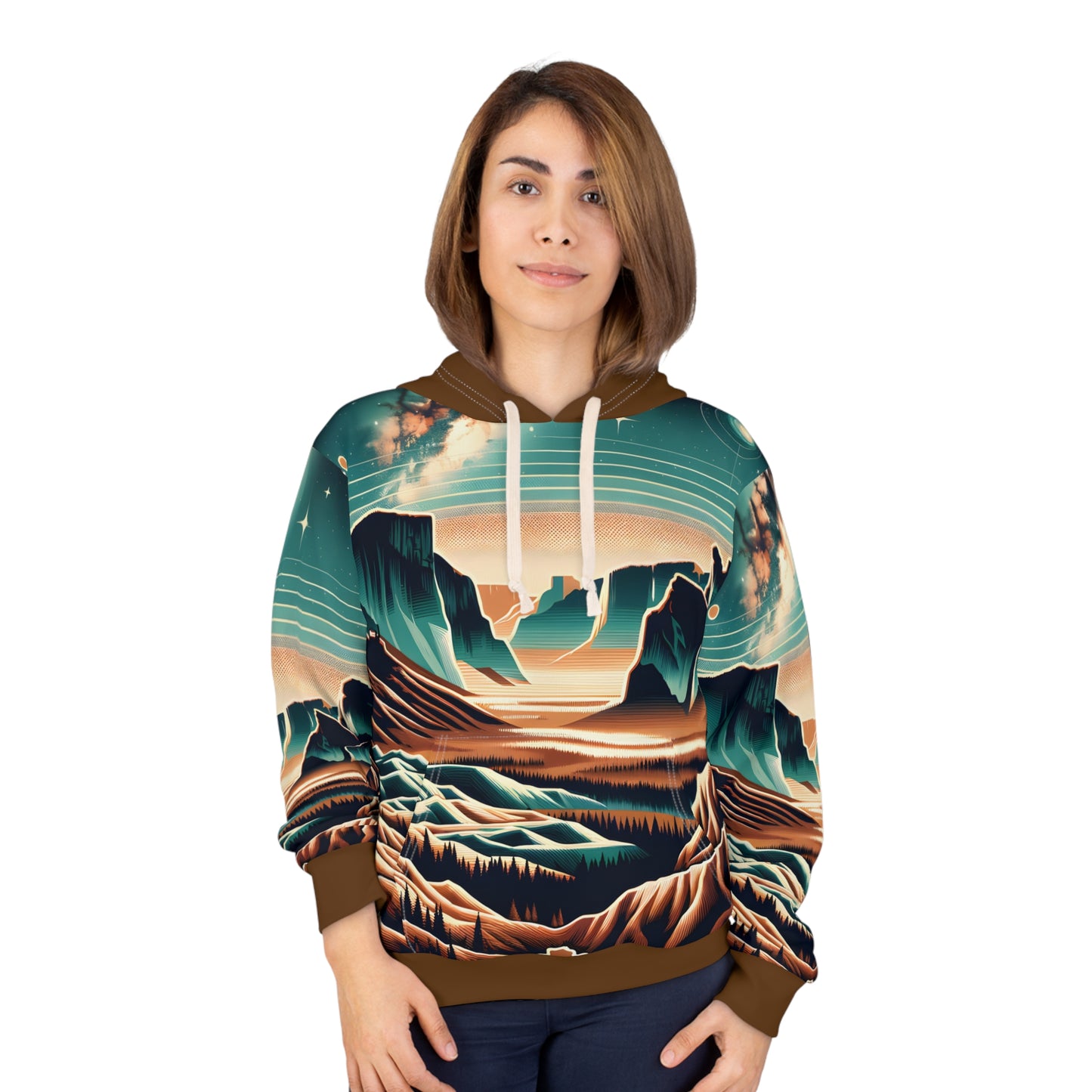National Park-Inspired Image All-Over Print Hoodie for Nature Lovers