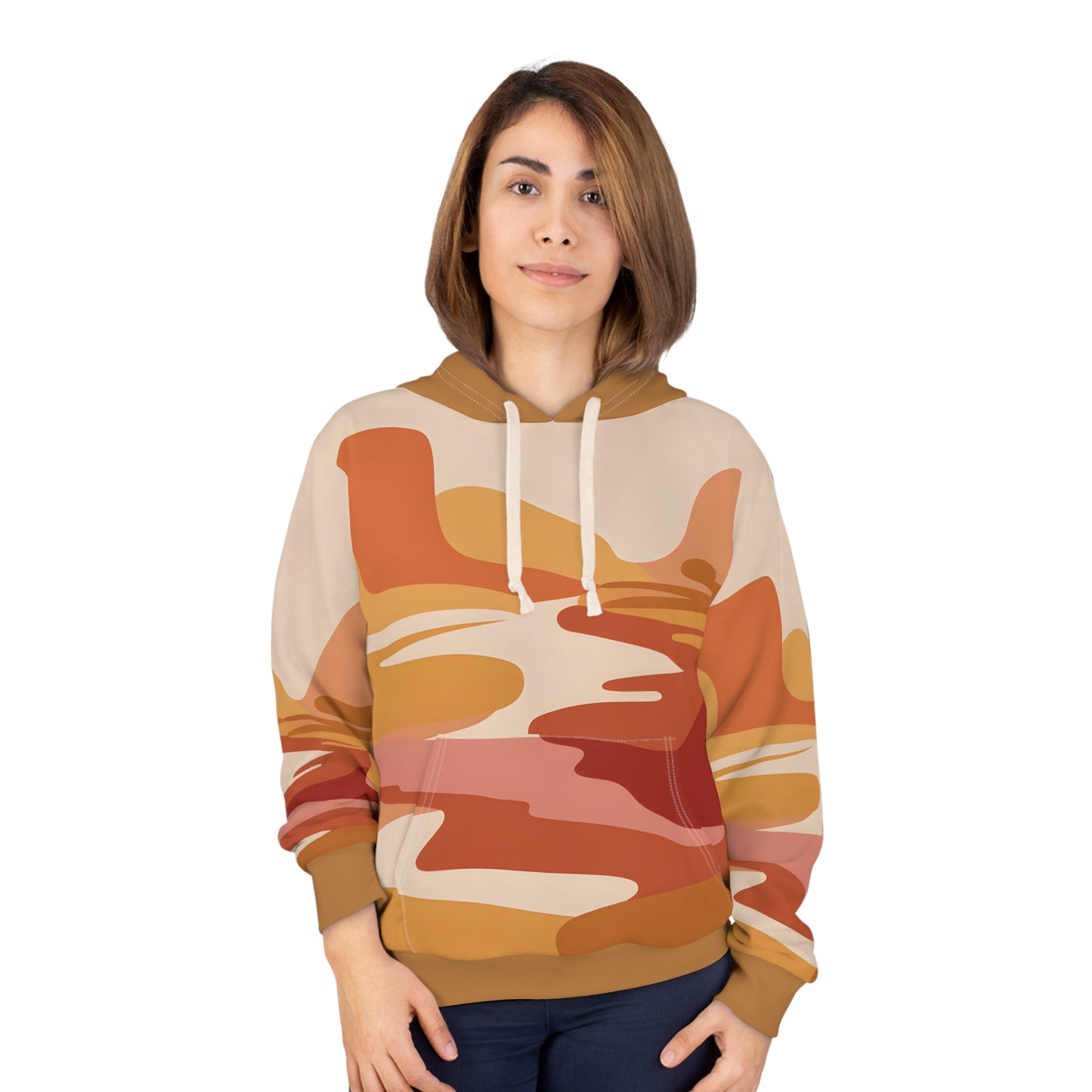Sunset Basin All Over Print Hoodie Outdoor Apparel Travel Adventure Gear Unisex