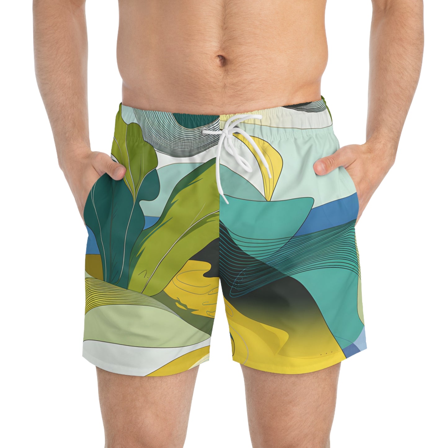 Tropic Horizon Stylish Bathing Suit for Summer Fun Beachwear - Swim Trunks