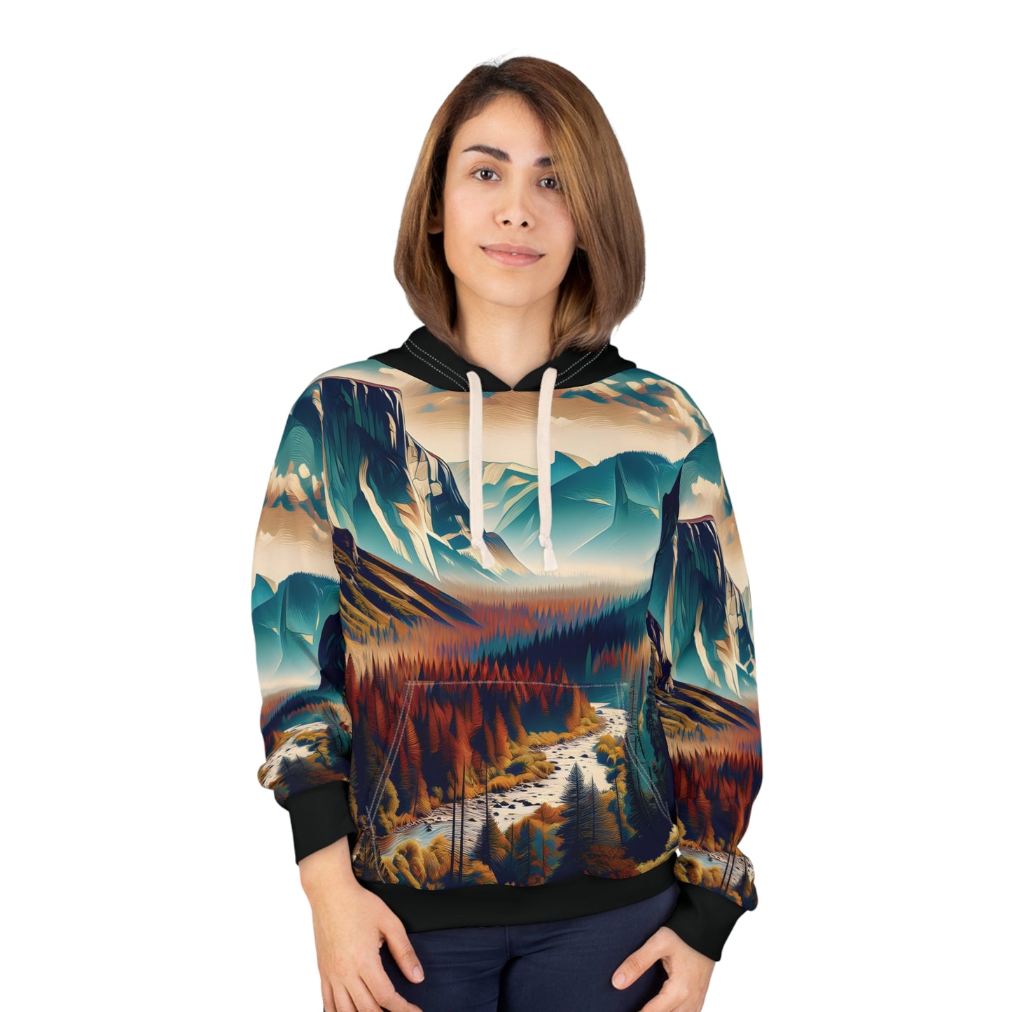 Yosemite El Capitan Hoodie Unisex California Sierra Mountains Scenic Pullover