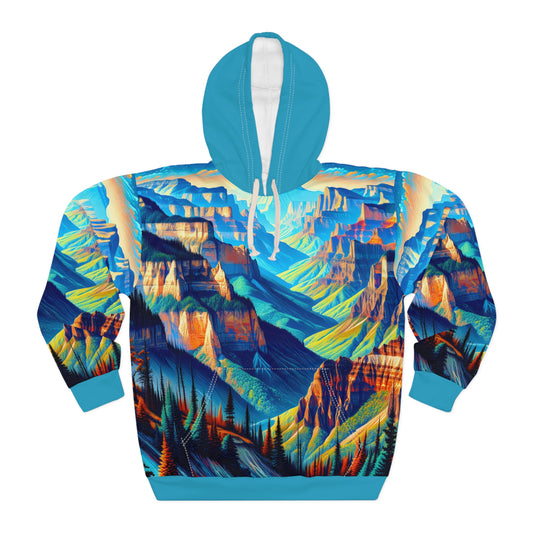 Grand Canyon Hoodie Unisex All-Over Print Artistic Nature Adventure Pullover