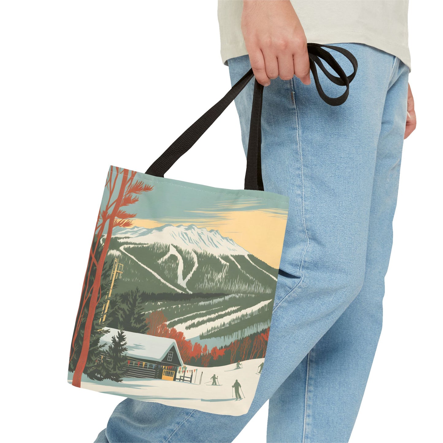 Okemo Vermont Tote Bag Winter Ski Resort All Over Print Eco Friendly Style