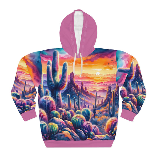 Organ Pipe Cactus Hoodie Outdoor Apparel Desert Landscape Art Travel Gear