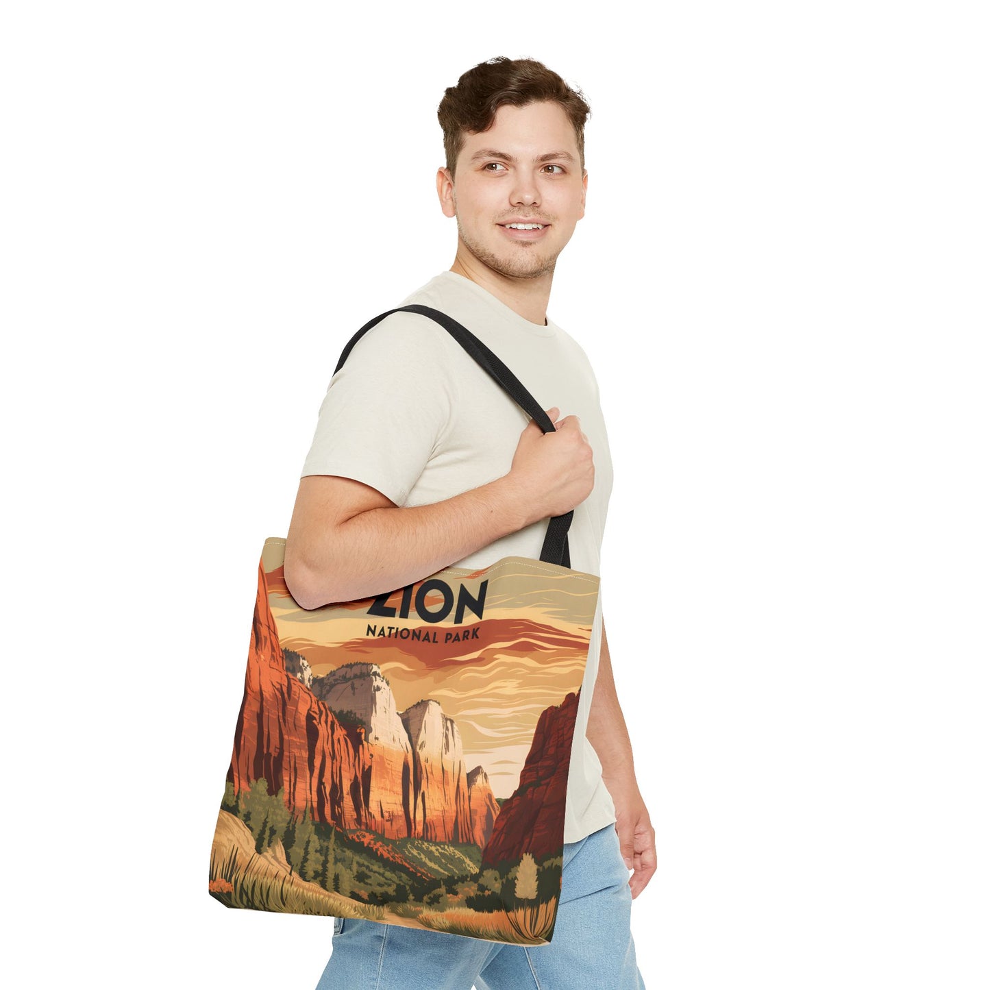 Zion National Park All Over Print Tote Bag Nature Landscape Travel Gift Apparel