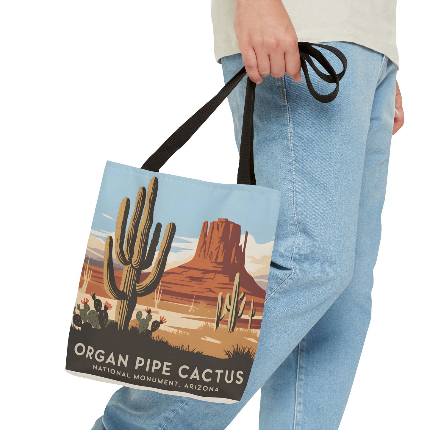 Organ Pipe Cactus National Monument Tote Bag Southwest Desert Landscape Design