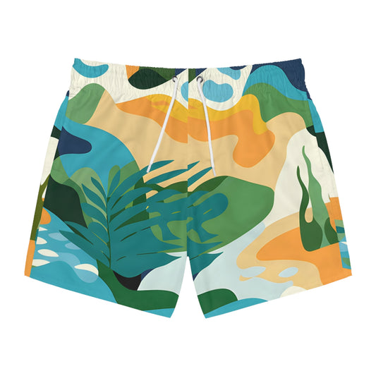 Kona Current Men's Swim Trunks Shorts Hawaiian Beachwear Summer Surf Surfer