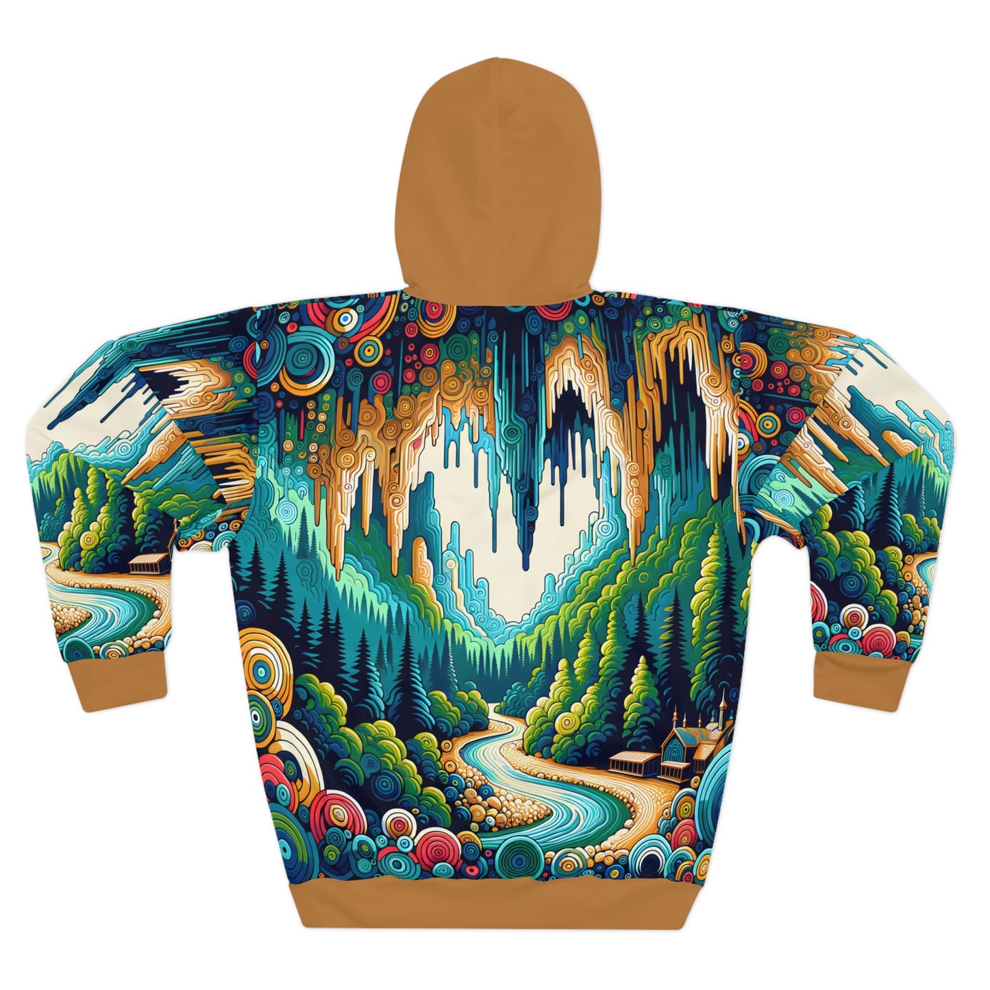 Mystic River National Park Hoodie All-Over Print Artistic Nature Pullover