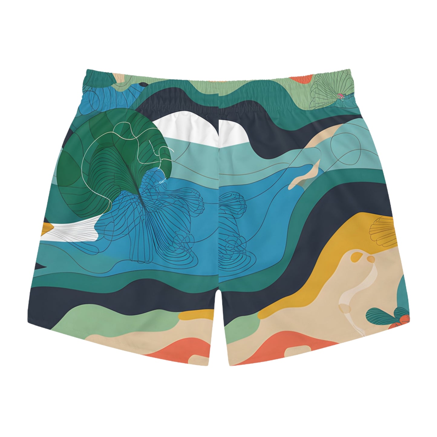 Riptide Revival Men’s Swim Trunks Shorts Stylish Beachwear Summer Surf Surfer