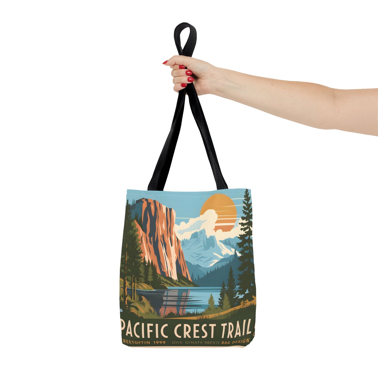 Pacific Crest Trail Tote Bag All Over Print Outdoor Adventure Gift 1999 Design