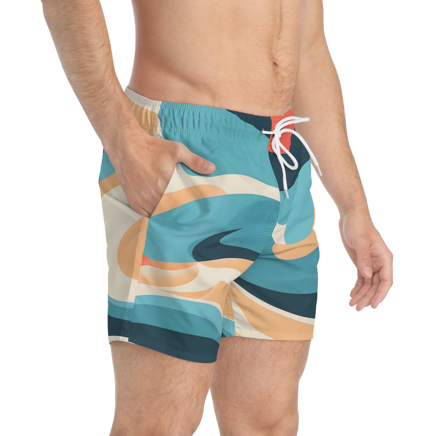 Ocean Flash Men's Swim Trunks Stylish Beachwear Pool Shorts Surfer Quick Dry