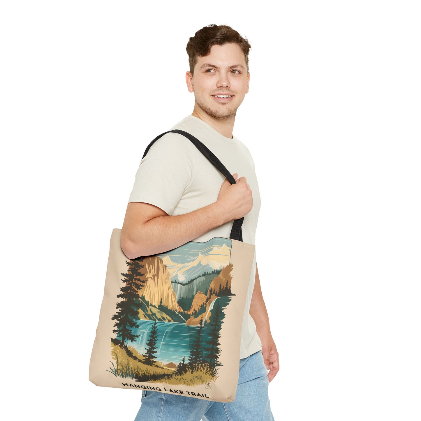 Hanging Lake Trail Tote Bag Eco Friendly Outdoor Adventure All Over Print