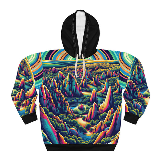 Pinnacles National Park Pullover Hoodie All Over Print Travel Outdoor Apparel