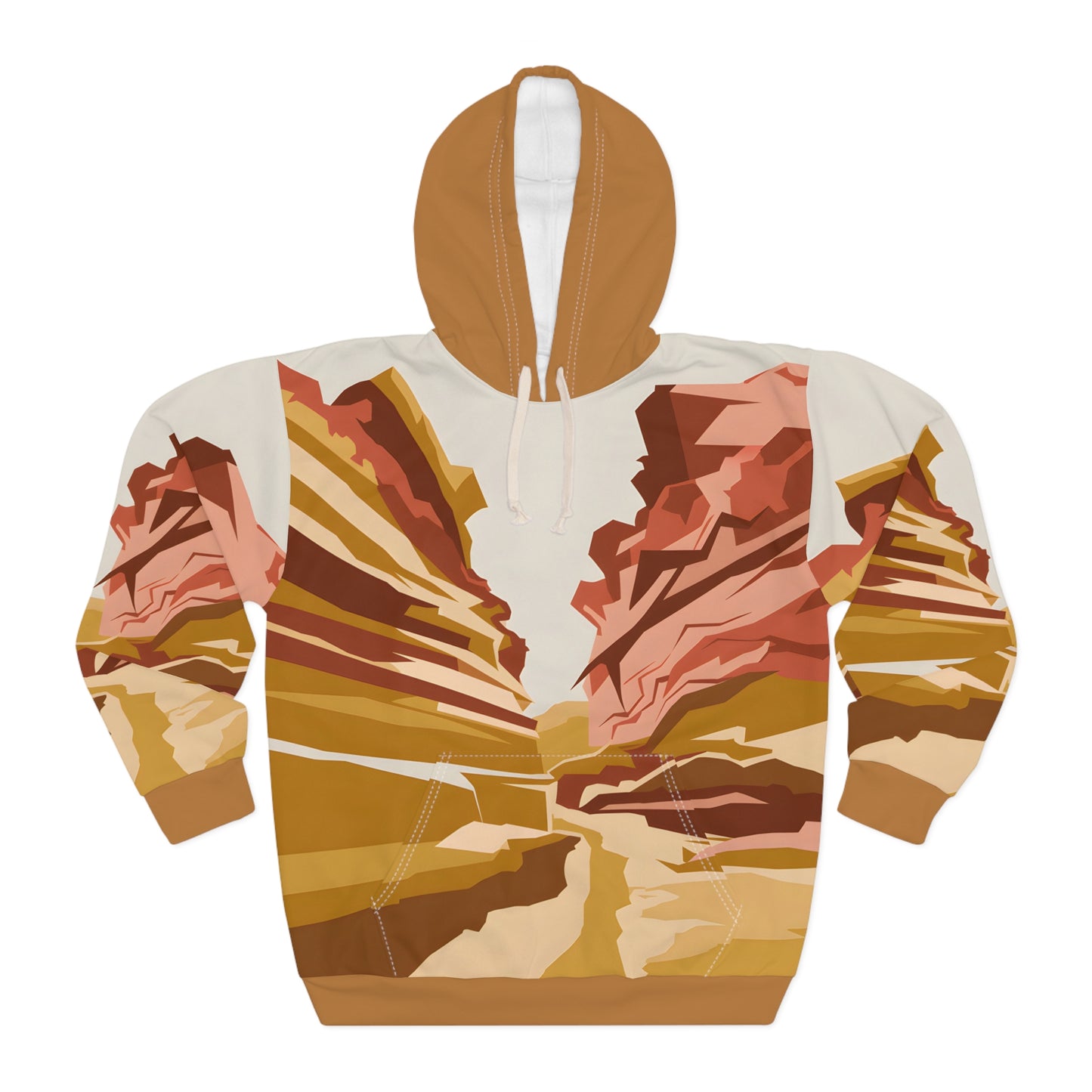 Twilight Canyon All Over Print Hoodie Outdoor Adventure Apparel Travel Wear