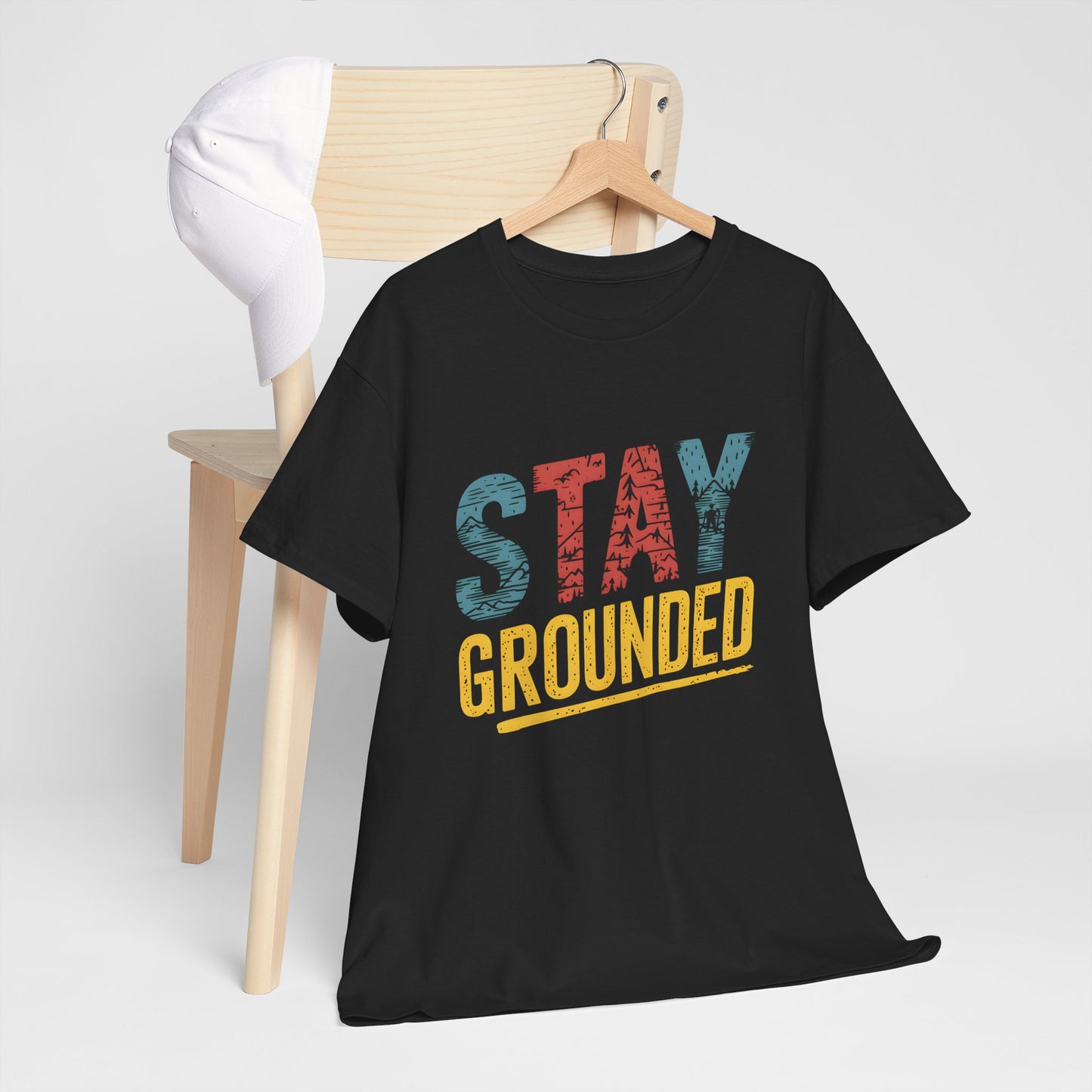 Stay Grounded Adventure Camping Graphic T-Shirt Outdoor Nature Unisex Wear