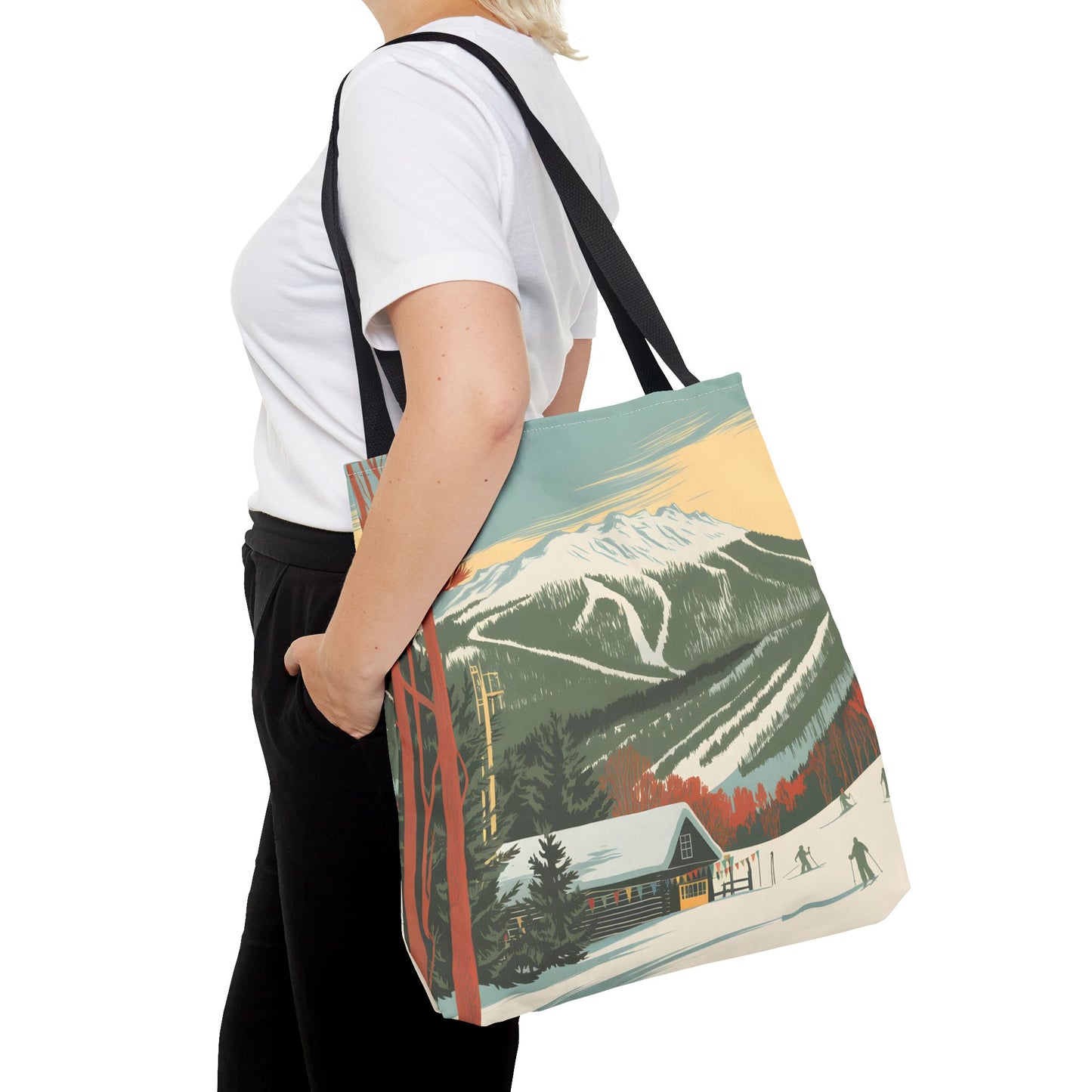 Okemo Vermont Tote Bag Winter Ski Resort All Over Print Eco Friendly Style
