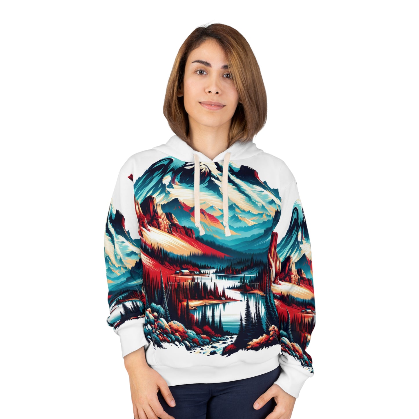 Mount Rainier National Park All-Over Print Hoodie for Nature Lovers